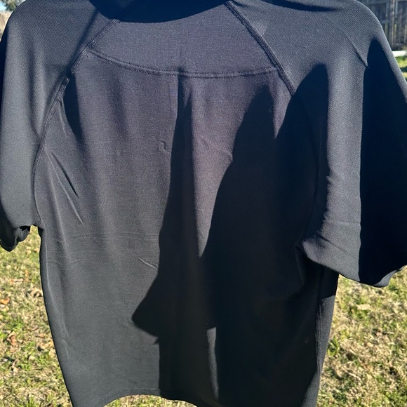 Rhone Delta Pique Polo Short Sleeved Black Size Medium - Picture 5 of 9